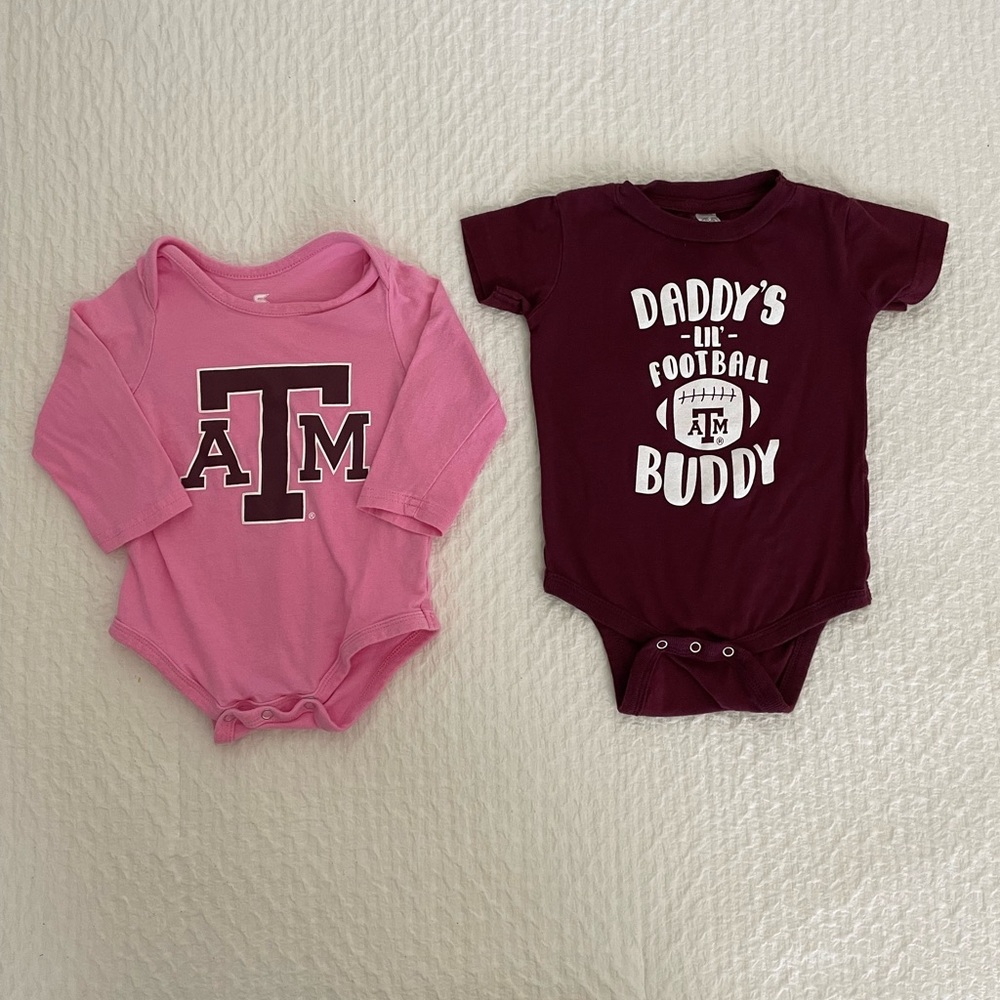 3-6 month Texas A&M football outfits